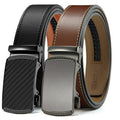 CHAOREN Leather Ratchet Belt Men 2 Pack - Customizable Fit, Effortless Style (35mm)