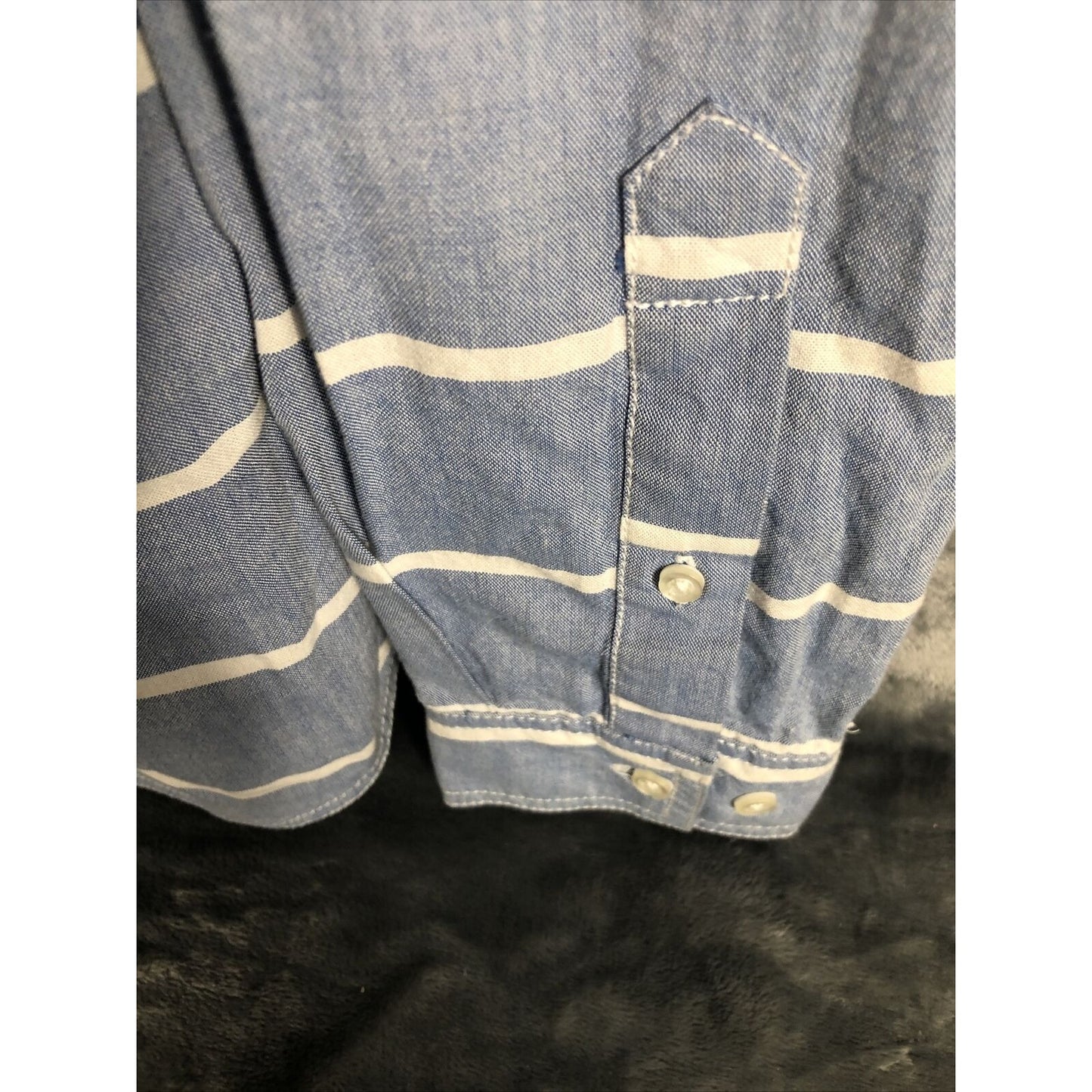 Red Camel Shirt Men’s Button Down Blue Adult Size Large Long Sleeves