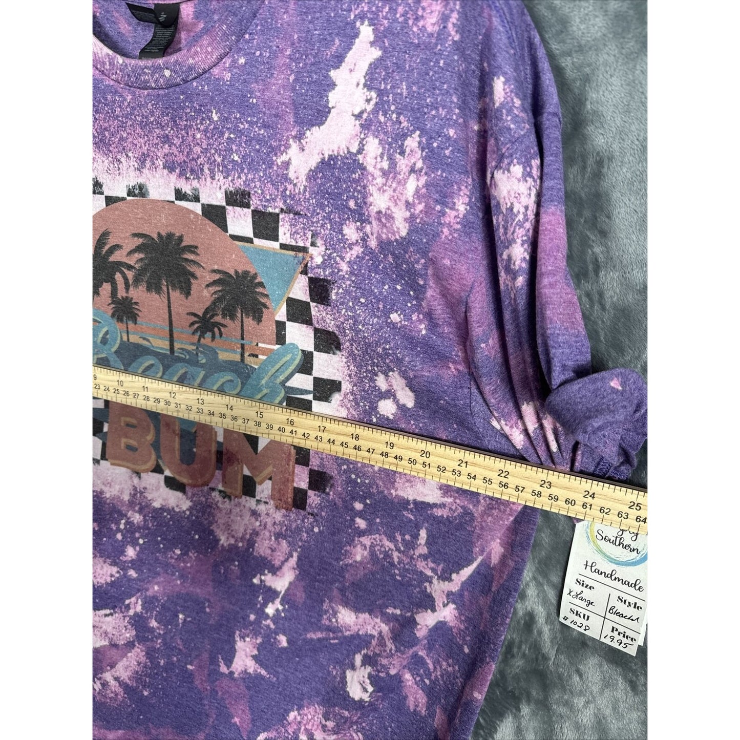 Glidden Beach Bum Woman’s Top Retro T Shirt Vintage Style Tye Dye Shirt New
