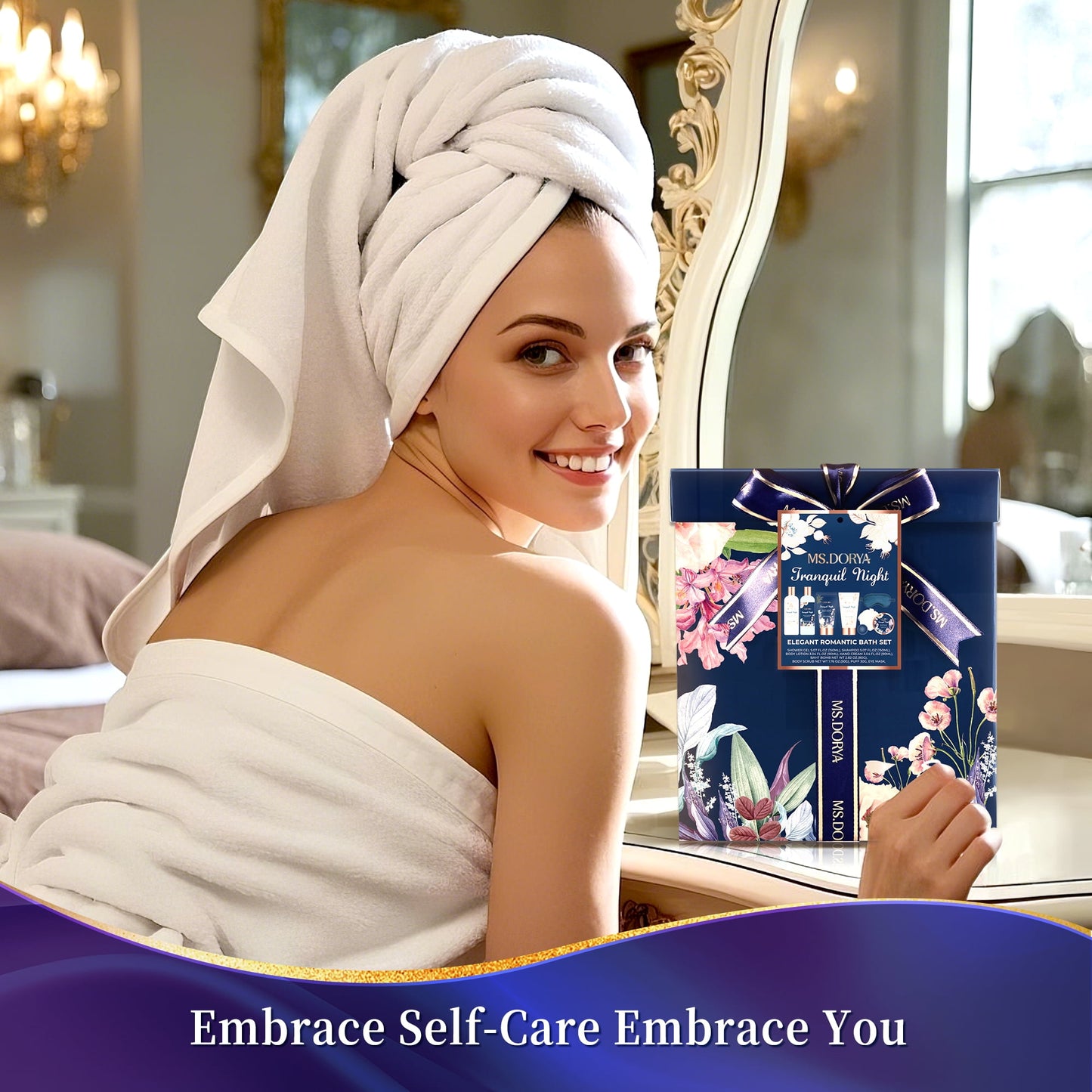 MS.DORYA Spa Gift Set for Women, 8 Pcs Bath and Body Gift Set with Lavender and Chamomile Scent - Walmart.com