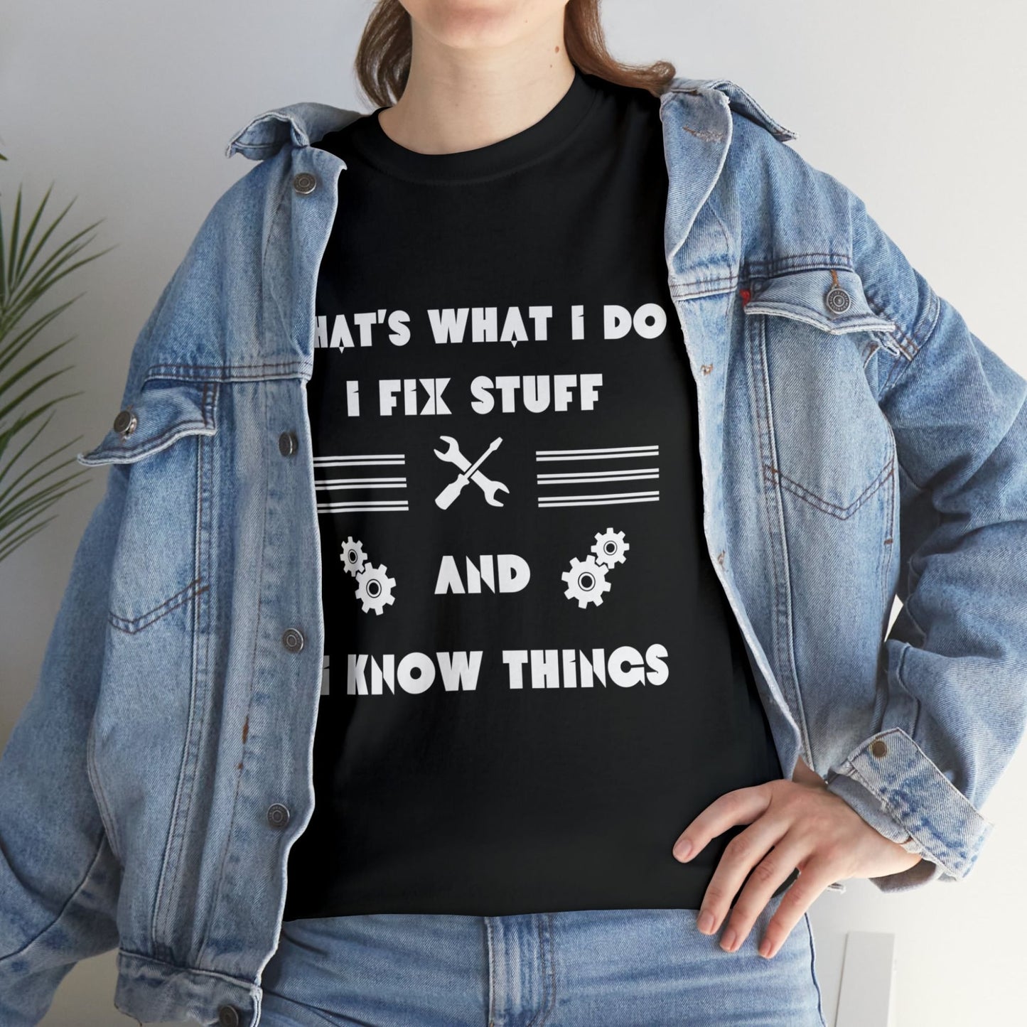 Master of Repairs  I Fix, I Know Men's Funny Mechanic T Shirt