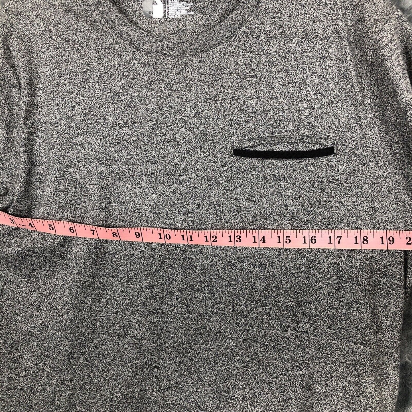 Knack Mens Shirt Size Large Pocket T Shirt Black / Gray