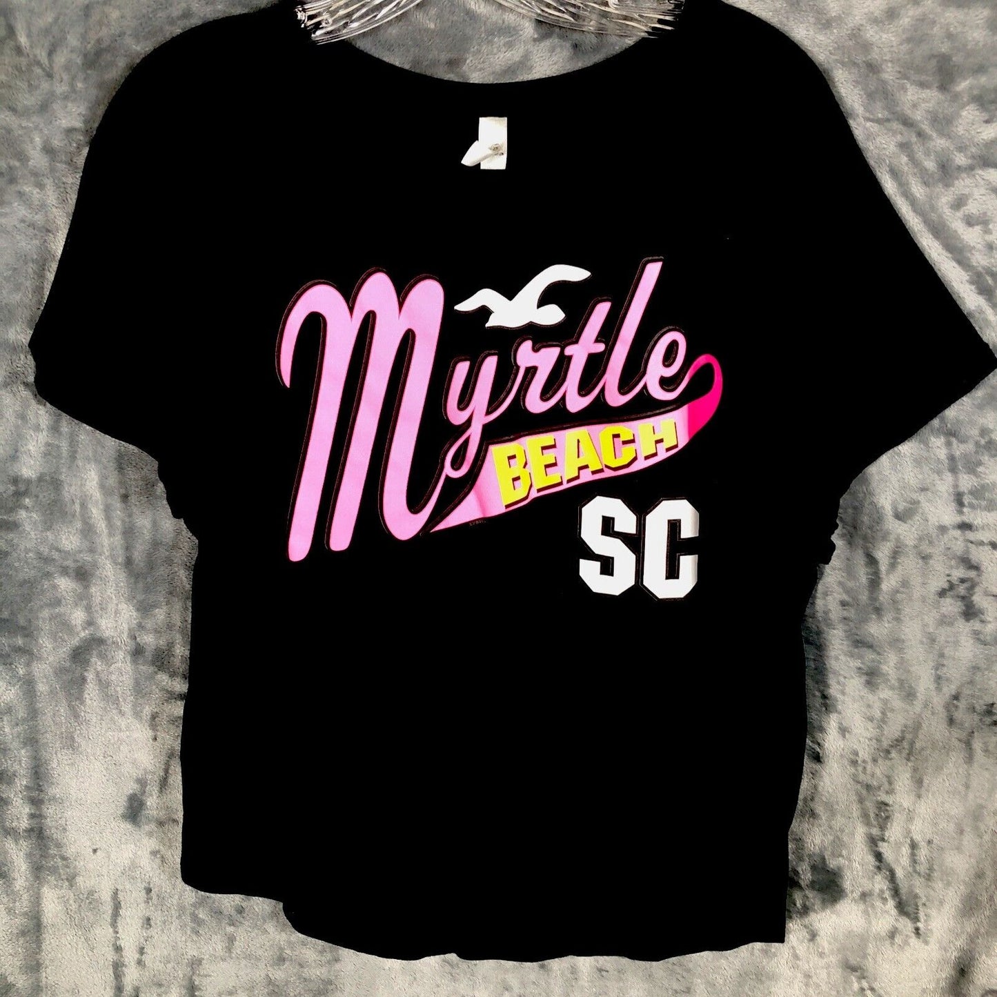 Myrtle Beach Women’s T-Shirt Black Size Large Shirt