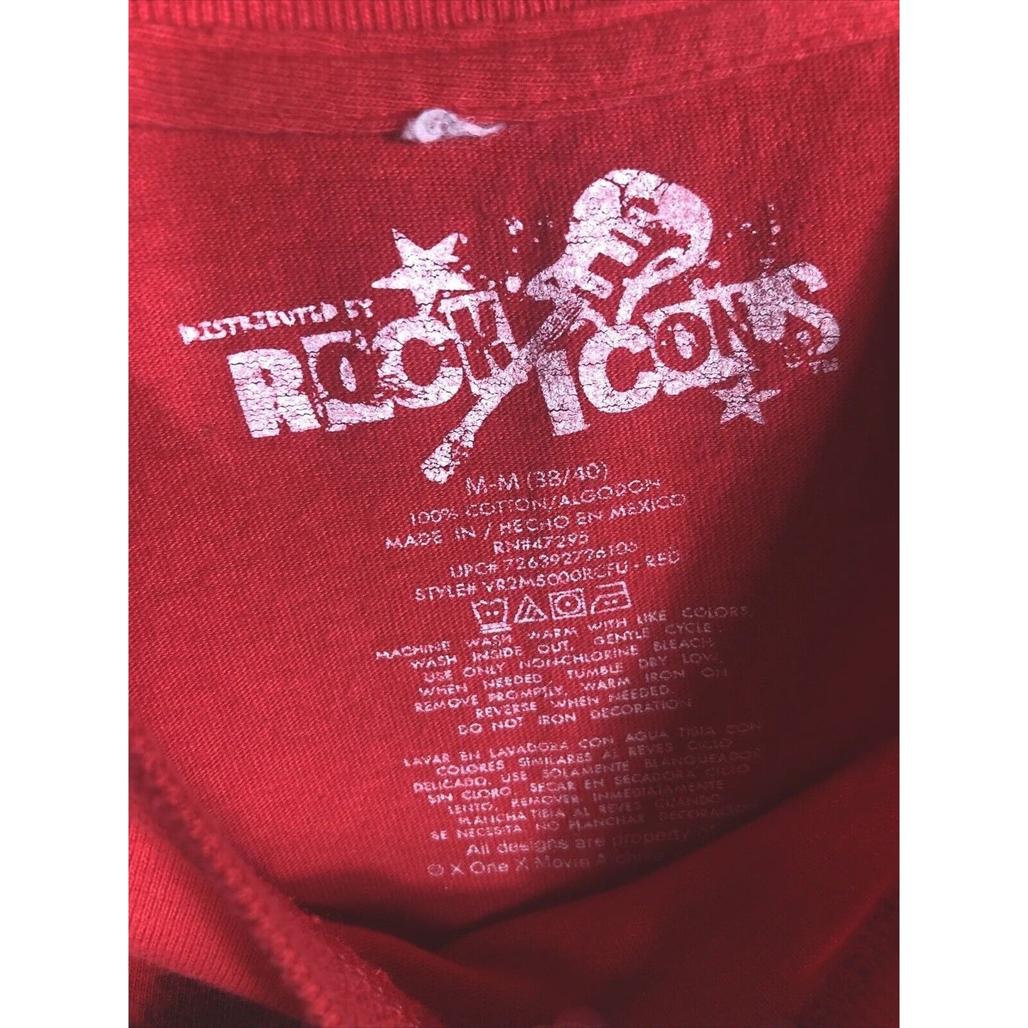 Vintage Bob Marley Rare Concert Shirt￼ Rock Icons Retro Red T-Shirt Size Medium