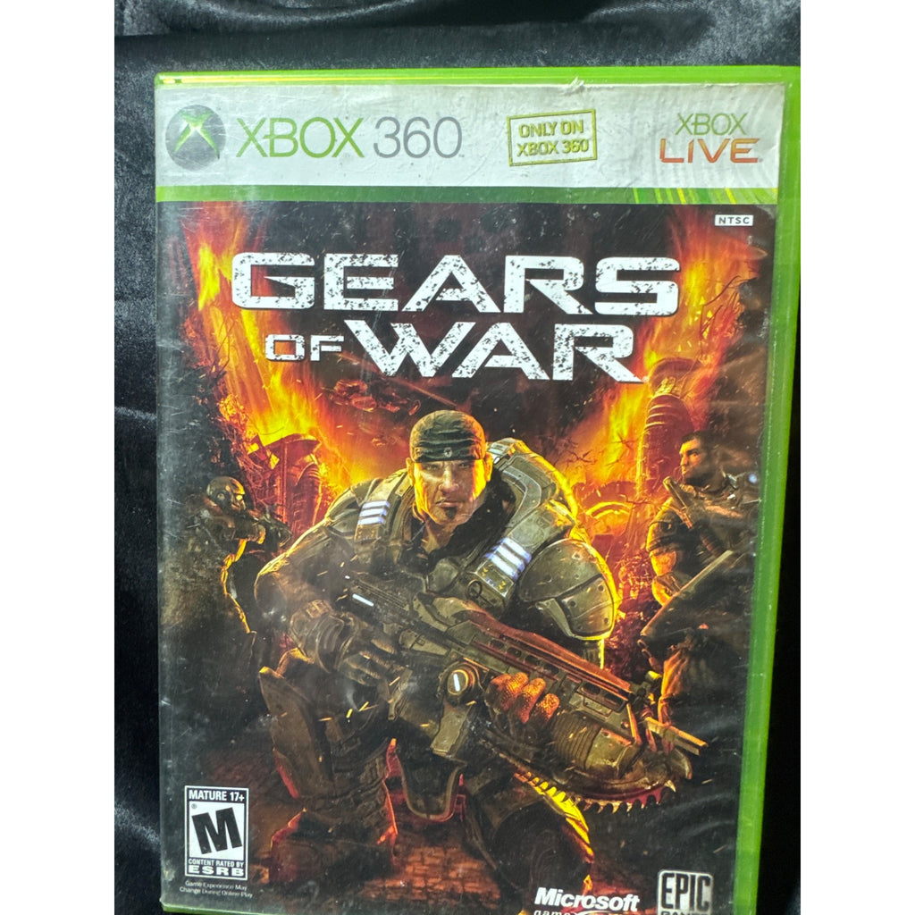 Gears Of War Xbox 360 Video Game Disc & Case