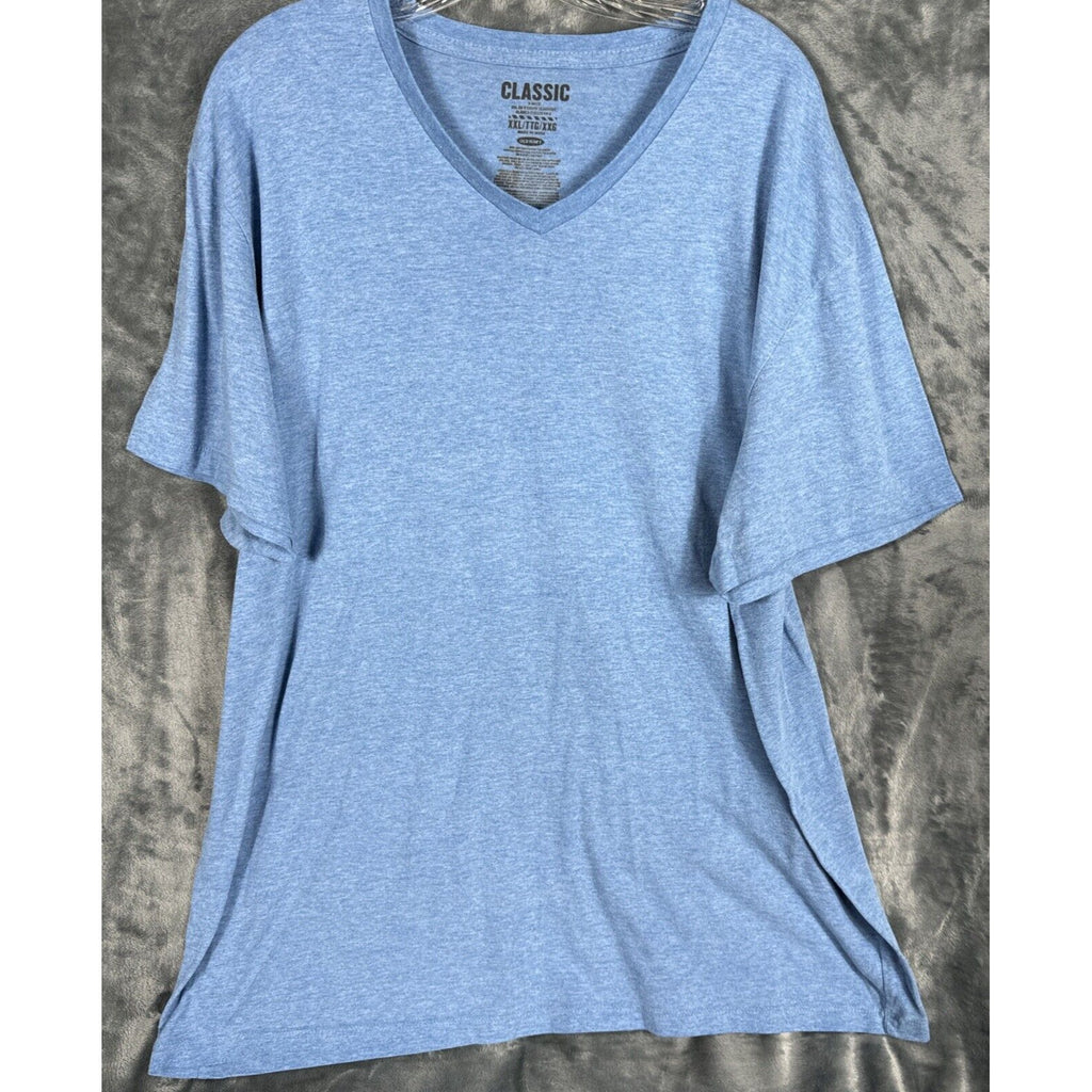 Old Navy Classic Unisex Blue T-Shirt V-Neck Two Extra Large Shirt