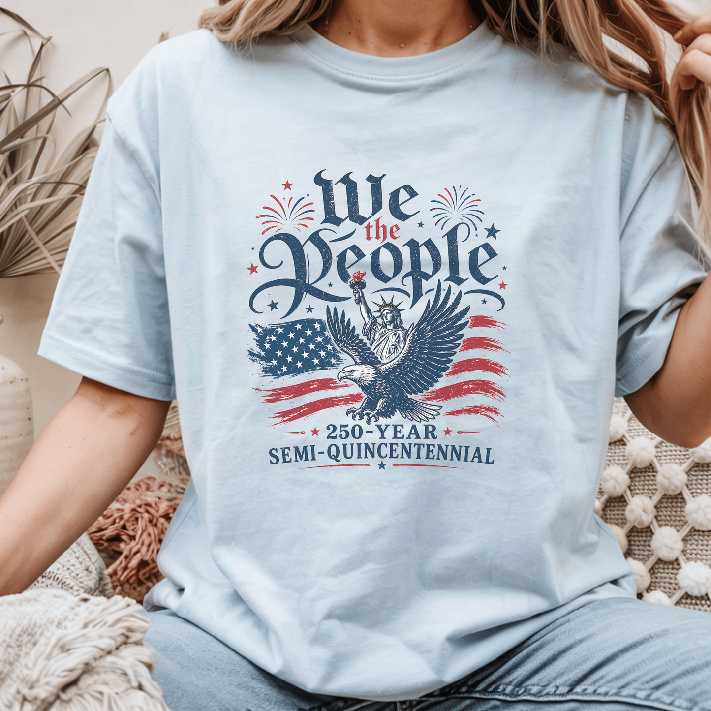 Patriotic 250 Year Anniversary T-Shirt, USA Independence Day Tee, We The People Eagle Shirt, Gift for History Lovers