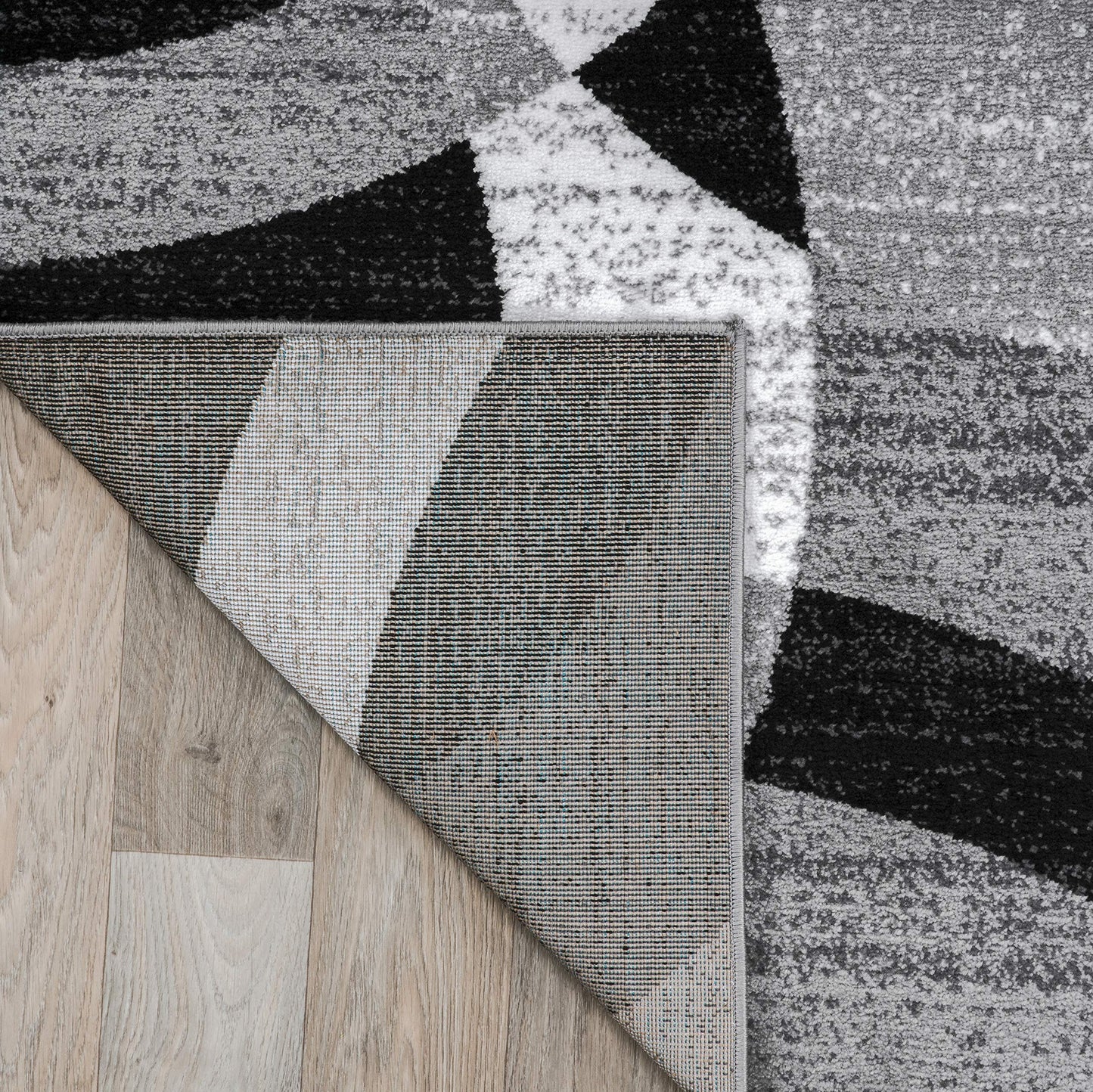 Rugshop Contemporary Abstract Circles Perfect for high Traffic Areas of Your Living Room,Bedroom,Home Office,Kitchen Area Rug 7'10" x 10'2" Gray