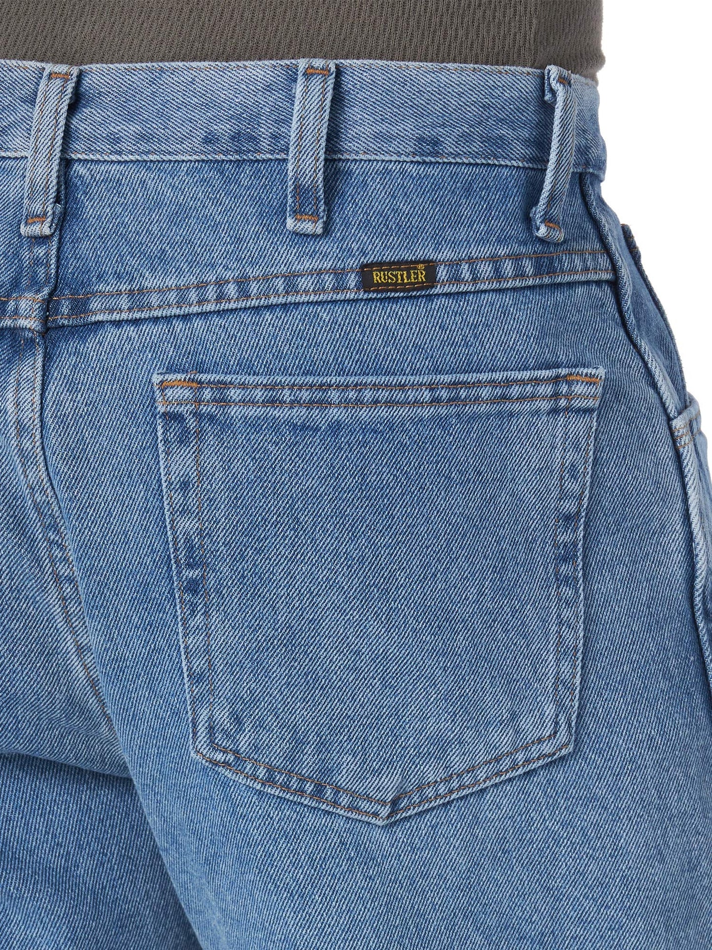 Rustler Men's Classic Regular Fit Jean,Stonewash,36W x 32L