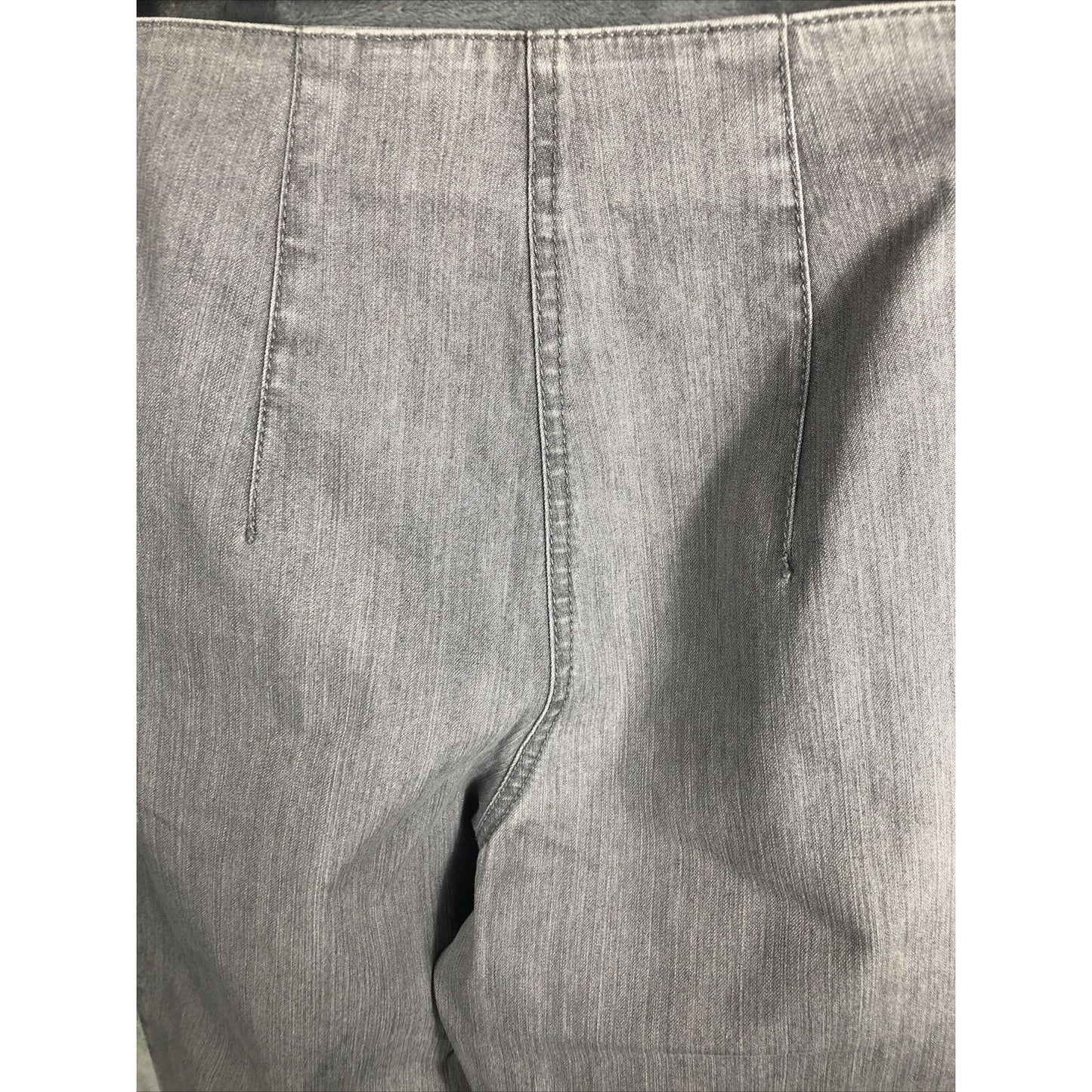 Charter Club Womens Gray High-Waist Straight-Leg Dress Pants With Zip Pockets 16