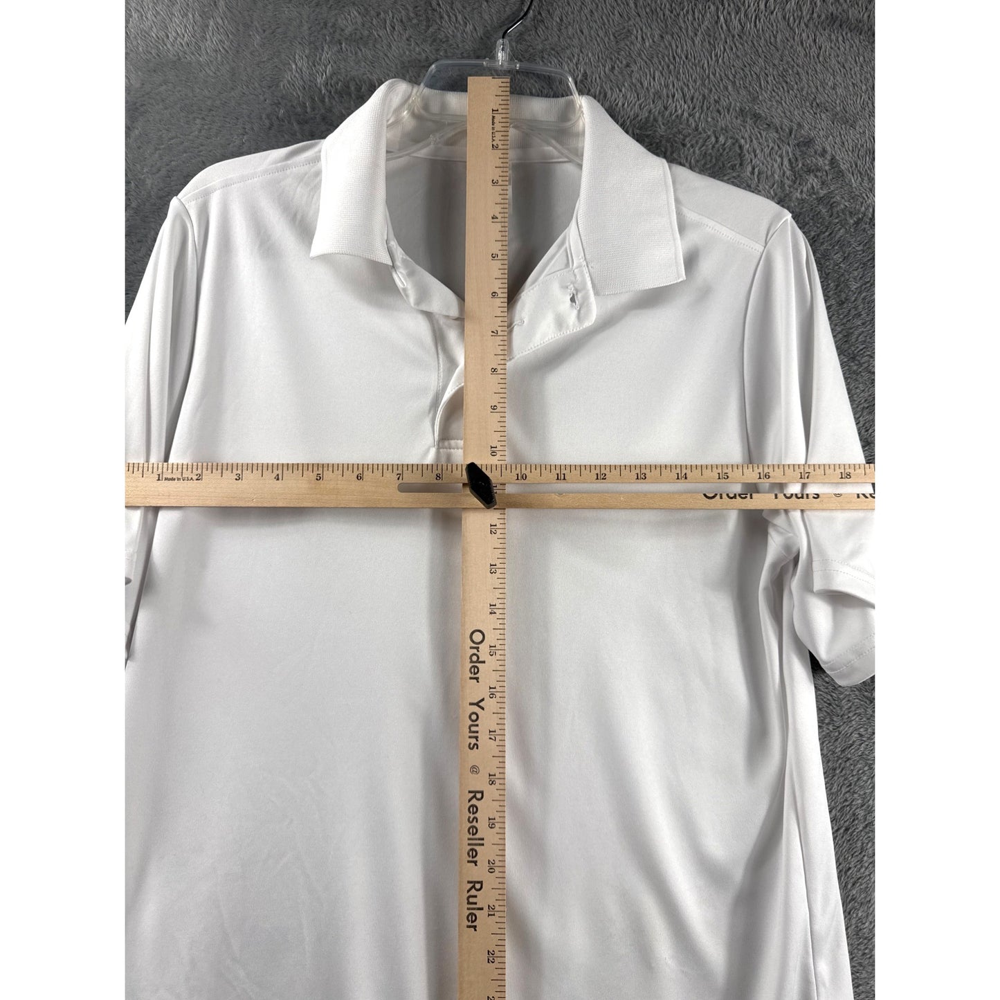 Men's White Hanes Cool Dri Shirt Shirt Sleeve Moisture-Wicking Performance Shirt Size S