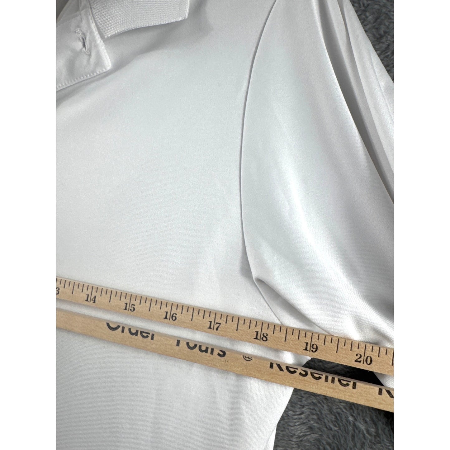 Men's White Hanes Cool Dri Shirt Shirt Sleeve Moisture-Wicking Performance Shirt Size S