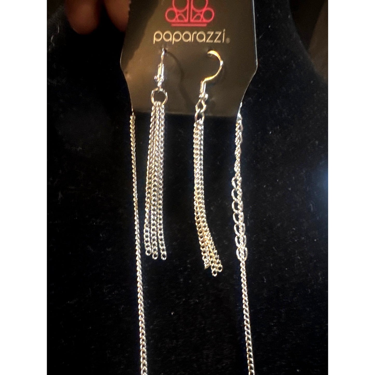 Paparazzi Teardrop Pendant Necklace & Earring Set With Yellow Stones