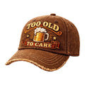 Motorcycle Hat Embroidered Biker Cap Funny Saying 