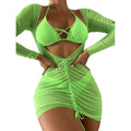 Mesh Neon Green  Bikini Only no cover