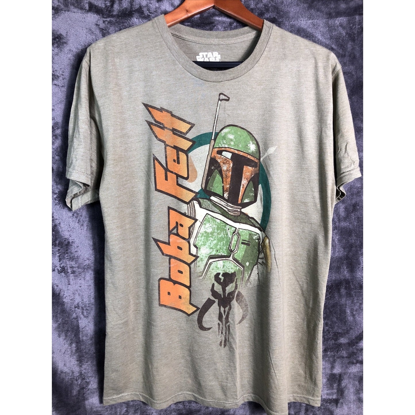 Star Wars Men's T Shirt Graphic Shirt Olive Green Size Medium