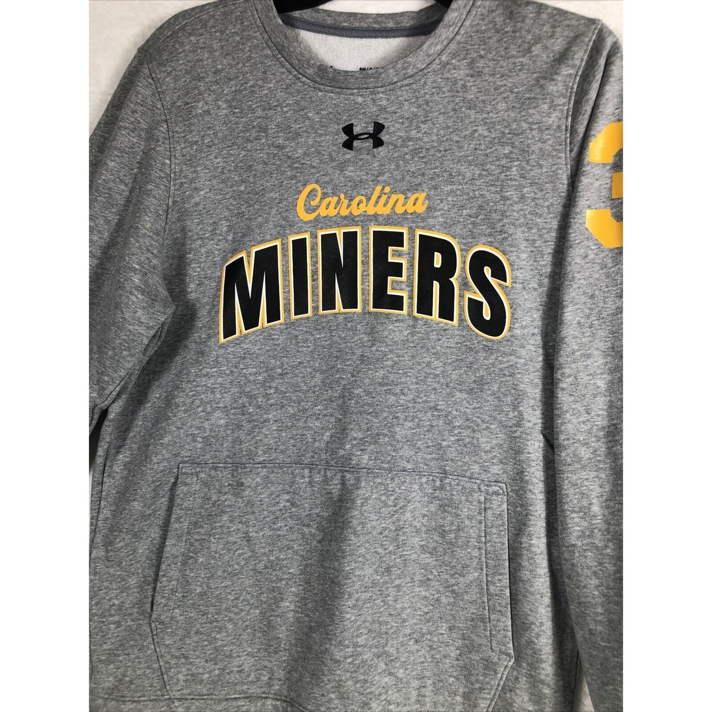 Carolina Miners Number Three Men’s Gray Sweatshirt Sweater