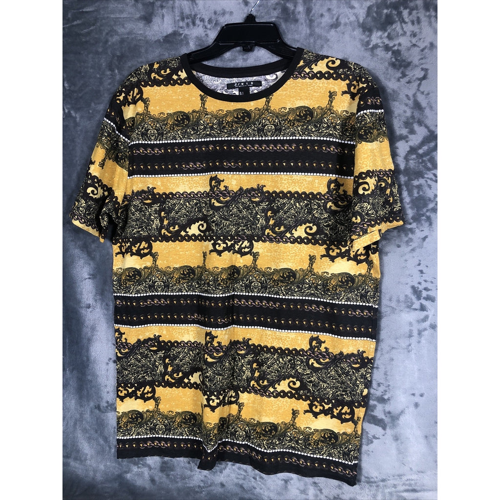 21 Men Black/Gold Shirt Adult Size Large New Tee Shirt Top