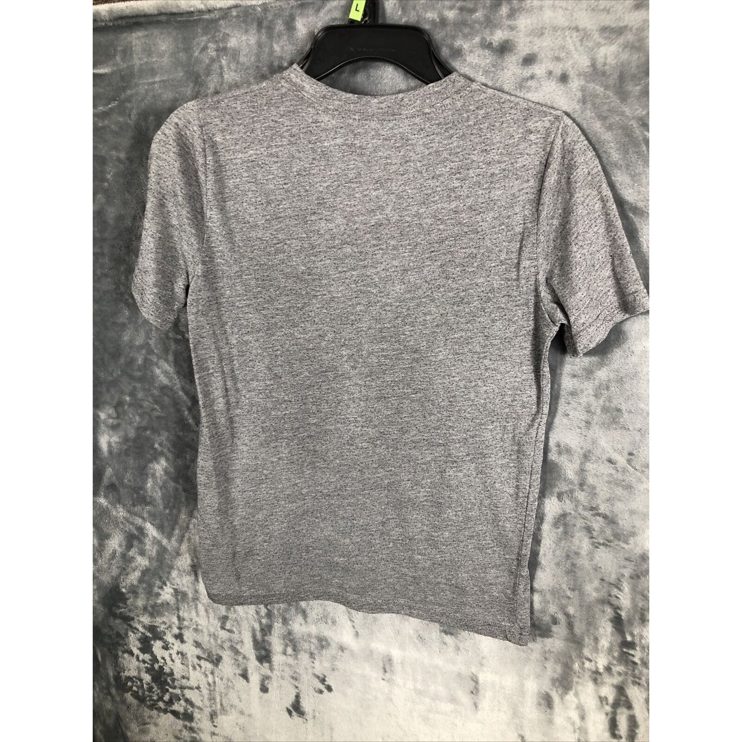 Abercrombie Kids Gray Tee With Red Embroidery Moose Logo New York Design