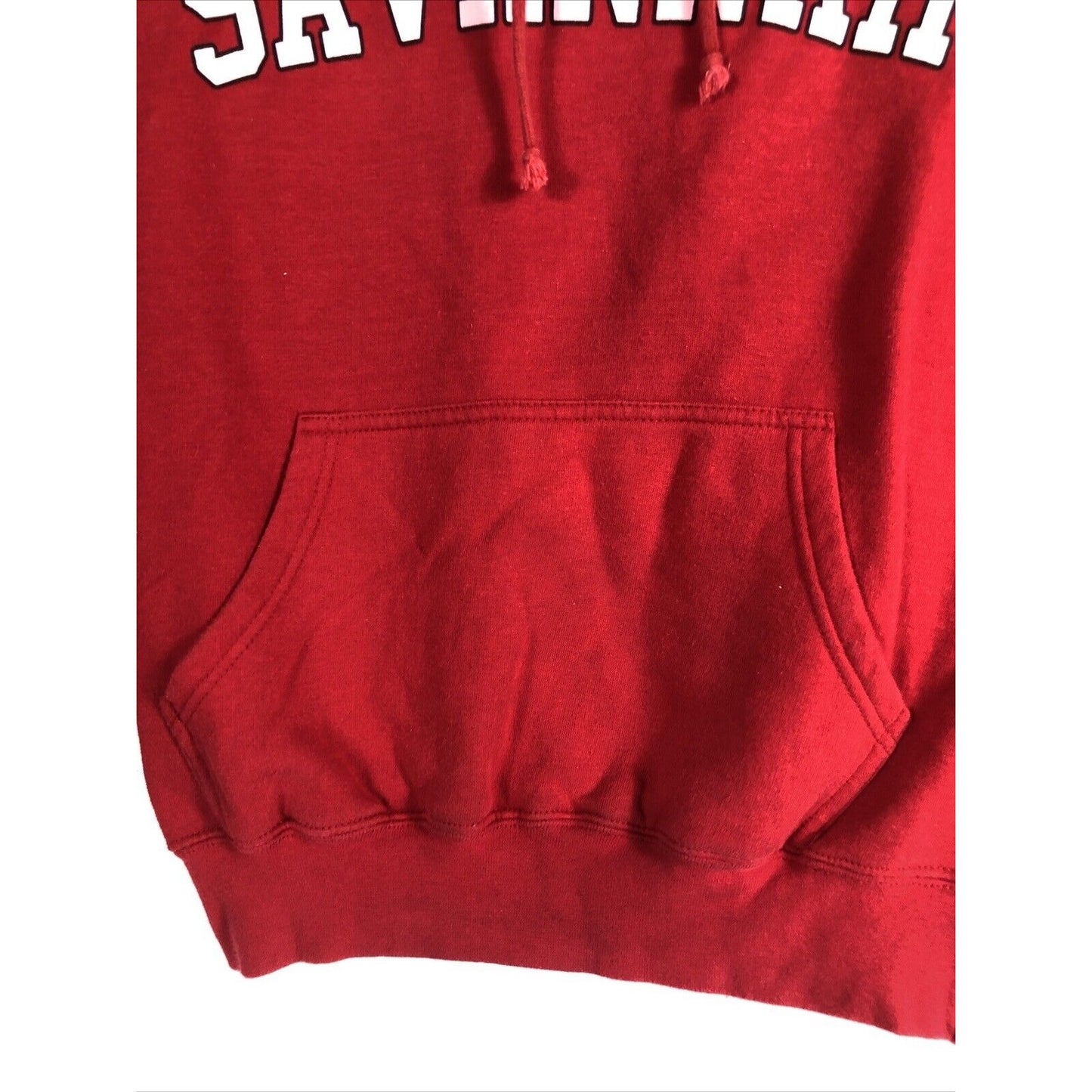 Savannah Unisex Sweatshirt Mens M College Style Red Hooded Sweater