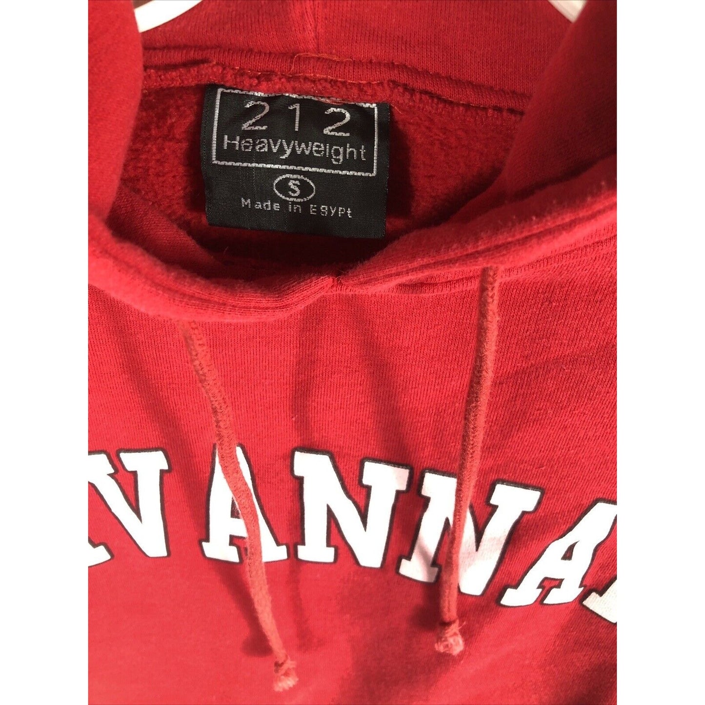 Savannah Unisex Sweatshirt Mens M College Style Red Hooded Sweater