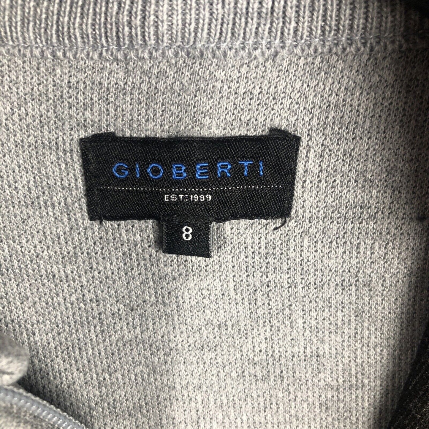 Gioberti Kids and Boys Full Zip Lightweight Geometric Design Cardigan Sweater