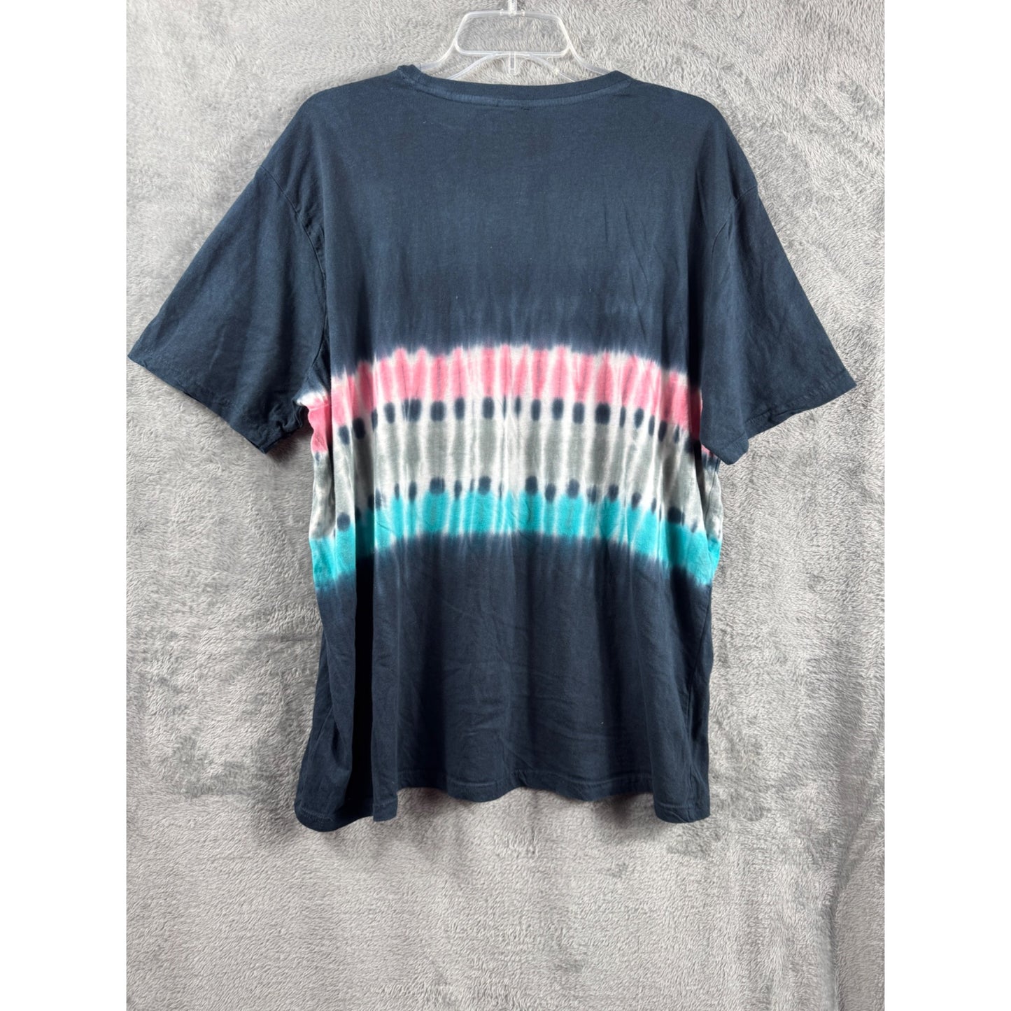 Cabana By Crown & Ivy XL Tie-Dye Cotton T-Shirt With Smiley Face Design