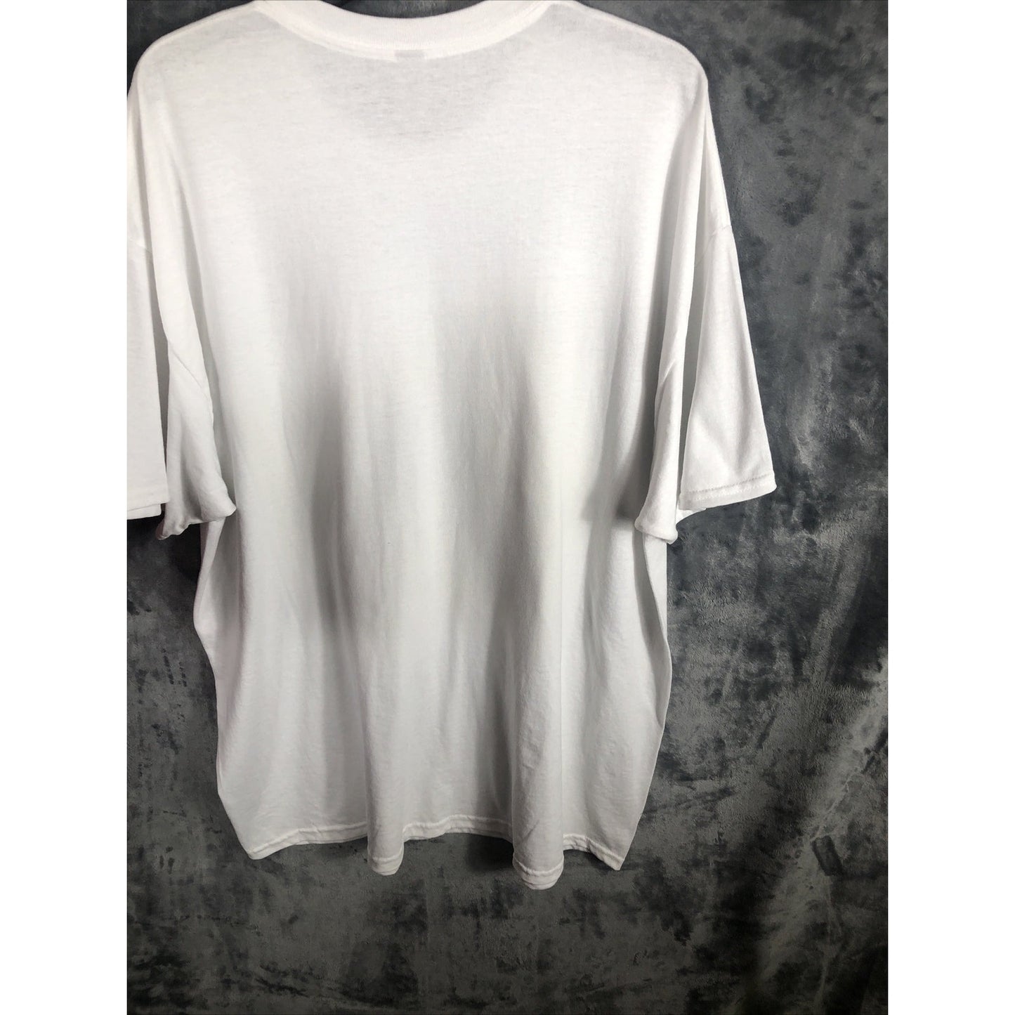 Men’s Skull  T-Shirt Bad To The Bone Shirt Size Adult 2X Large White