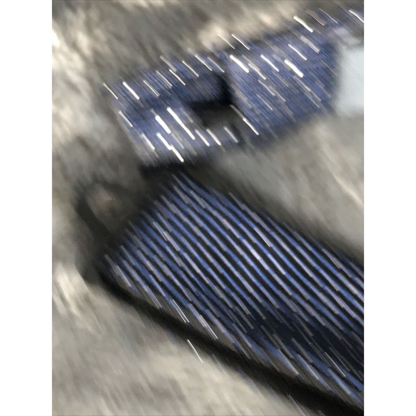 Madison Couture Mens Adjustable Navy & Silver Polka Dot Bow Tie