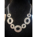 Paparazzi Silver Tone Filigree Necklace Bracelet & Earring Set