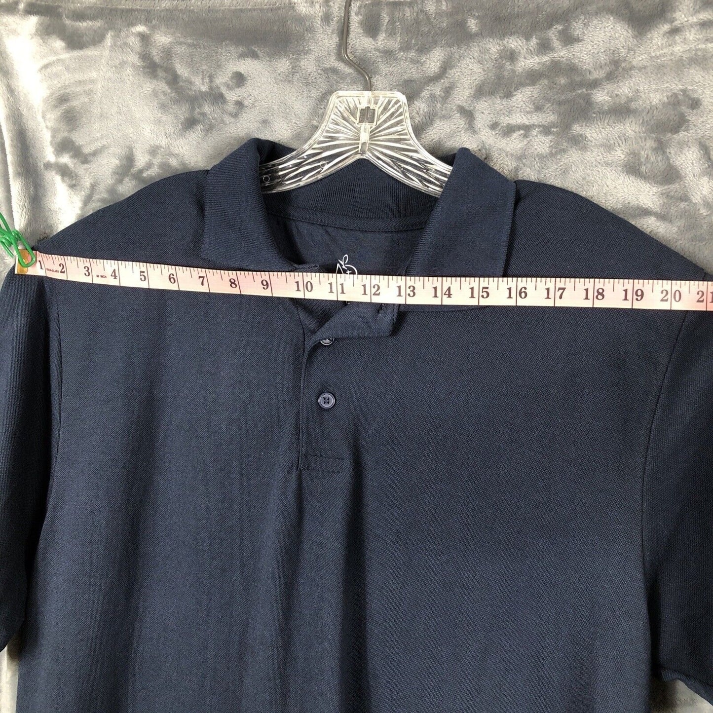 Polo A Plus Uniform Shirt  Mens Size X-Large Blue Golf Shirt
