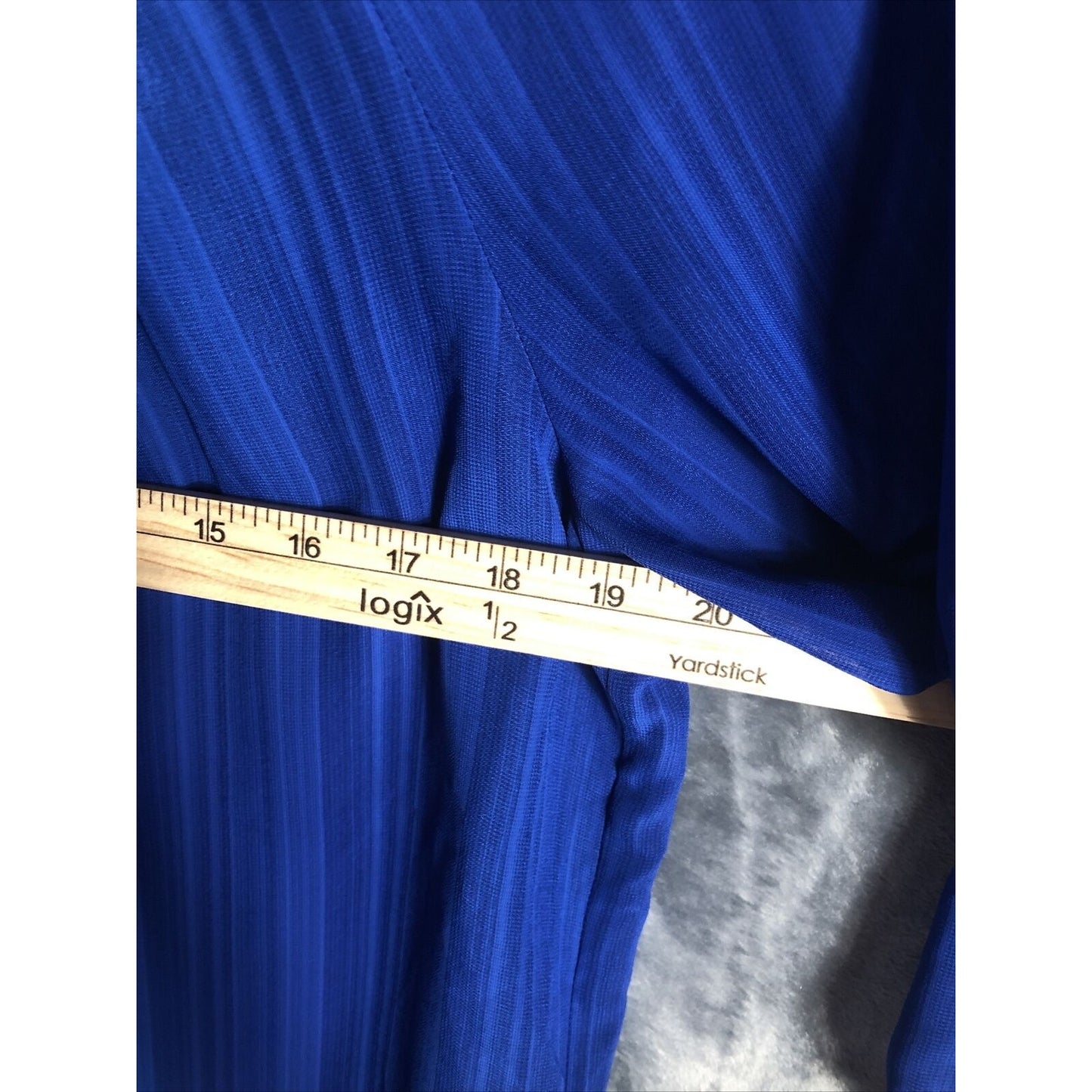 APT.9 Sheer Royal Blue Women’s Blouse  Stunning Top Adult Size Medium Shirt