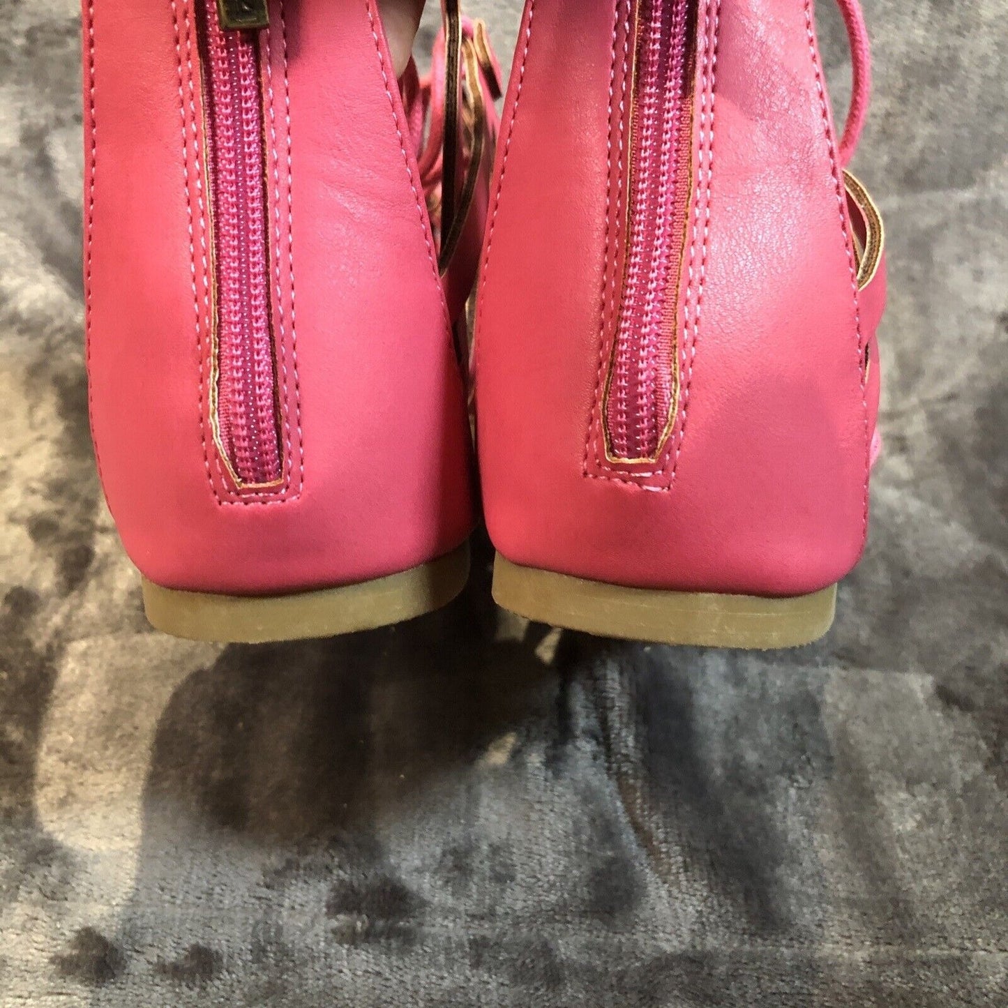 Soda Ladies Summer Pink Lace Up Sexy Shoes Roman Gladiator Sandals Woman's10