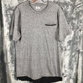 Knack Mens Shirt Size Large Pocket T Shirt Black / Gray