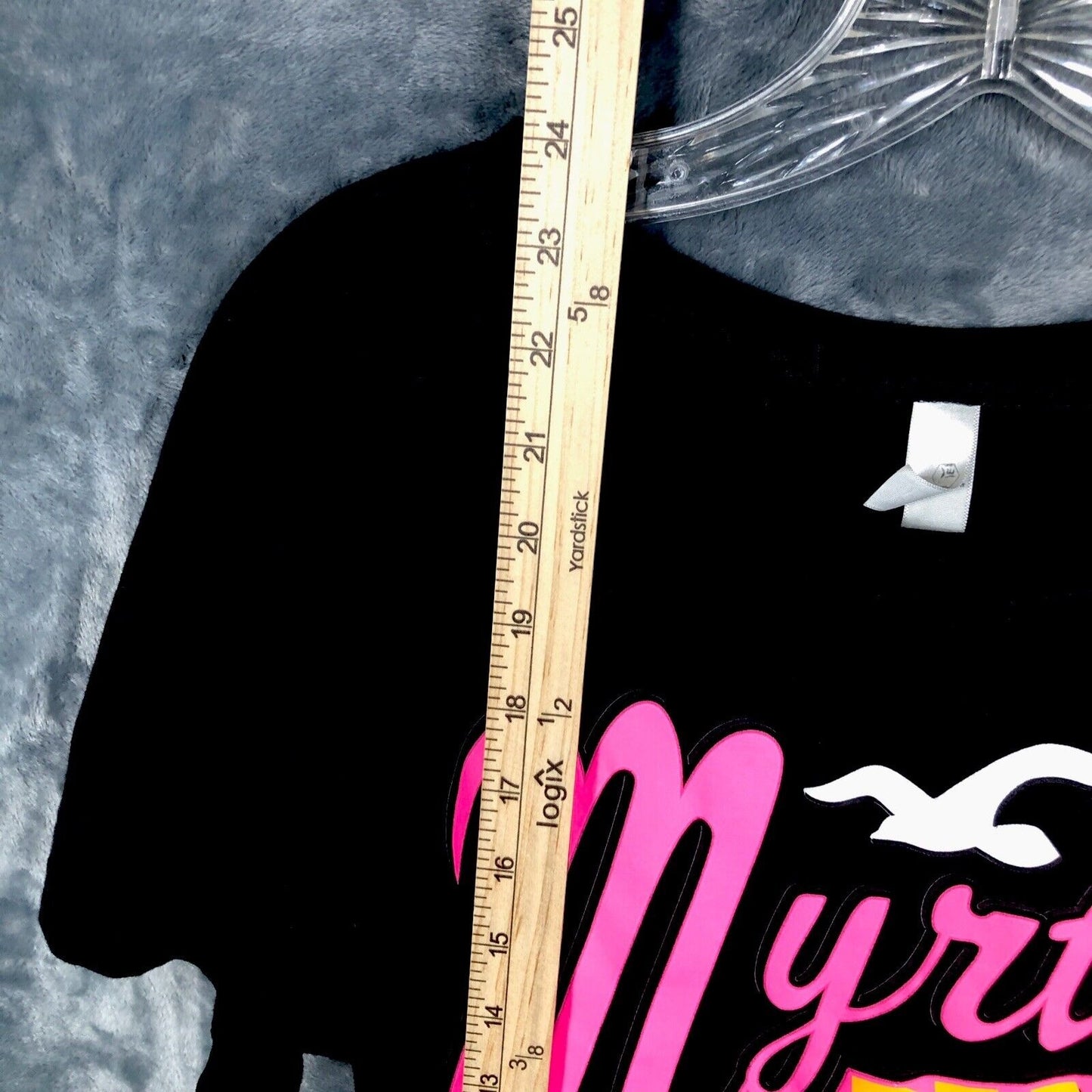 Myrtle Beach Women’s T-Shirt Black Size Large Shirt
