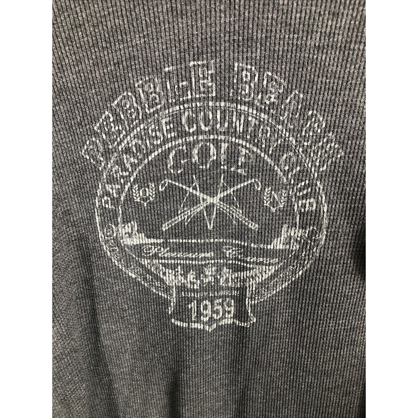 Pebble Beach Paradice Golf Club Course Gray Shirt Long-sleeve Men’s SZ Medium