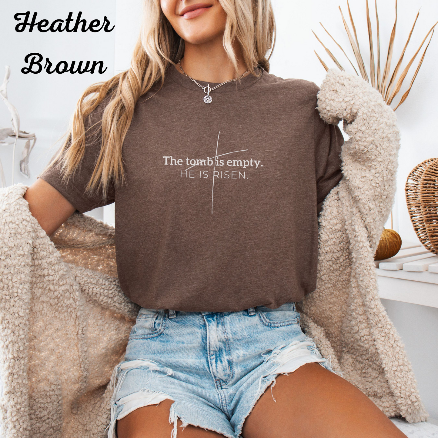 The Tomb Is Empty Shirt – He Is Risen Christian T‑Shirt, Easter Faith Tee, Resurrection Jesus Shirt, Religious Graphic Tee
