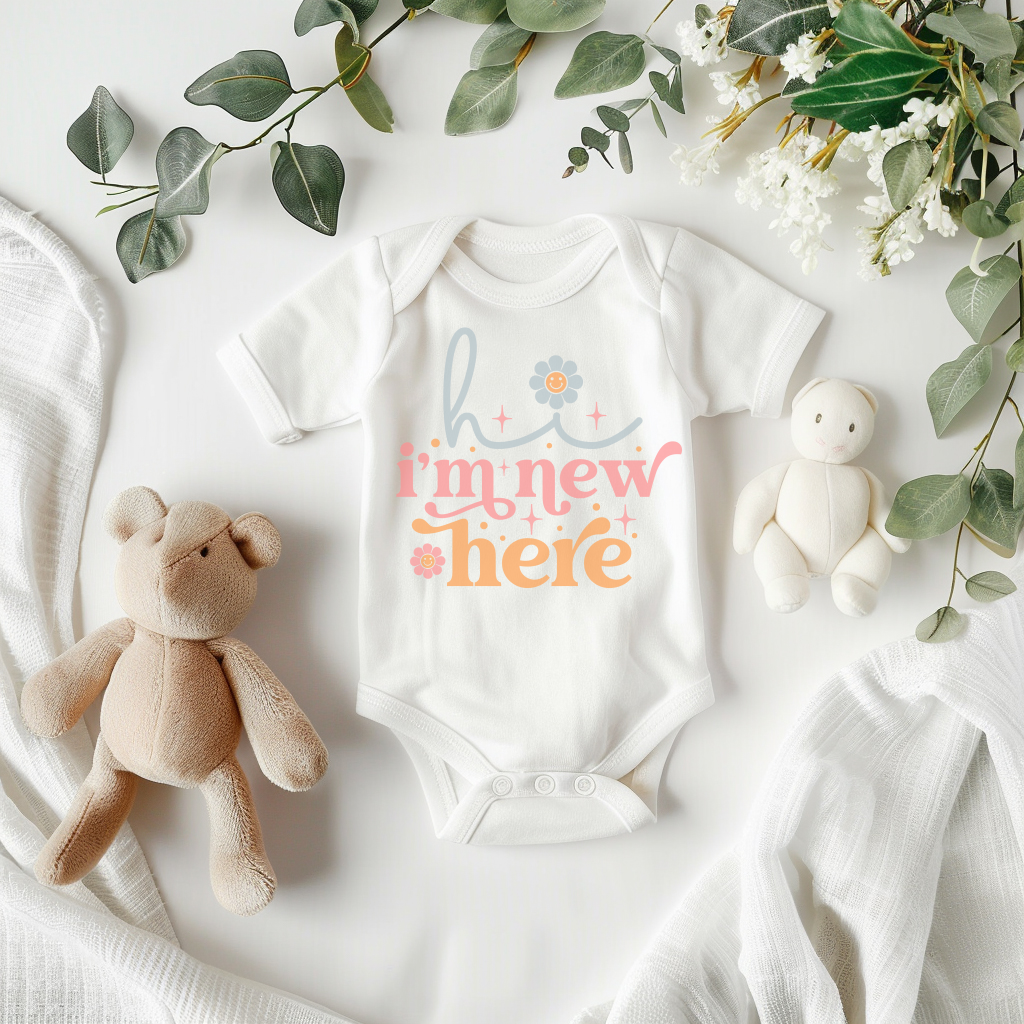 Cute Baby Bodysuit, 100% Cotton Infant Outfit, Durable Jersey Onesie, Newborn Gift Idea, Adorable Baby Clothing