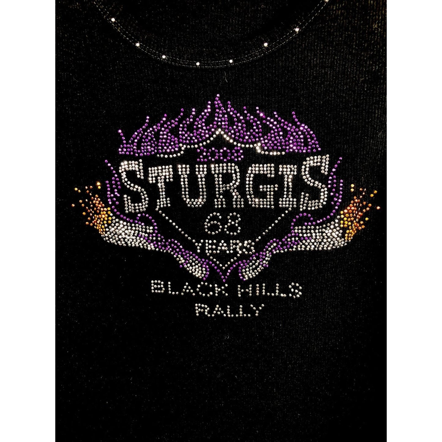 Bikers Design Sturgis Woman’s Black Hills Rally Black Studded Tank Top XXL