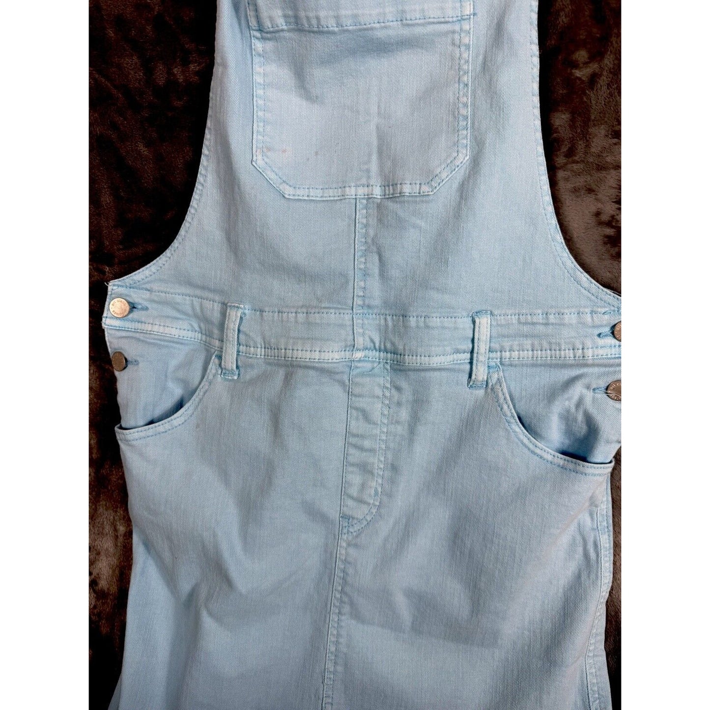 Art Class Women’s Denim Overalls 2X Large Size 18 Stretch Pastal Blue