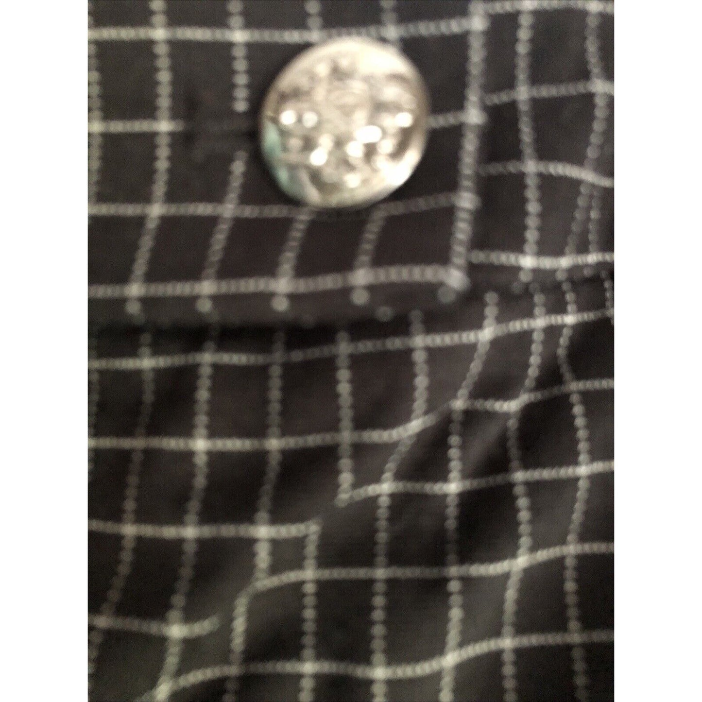 Women’s Tapered Ankle Plaid Black And Gray Dress Pants 12 Long