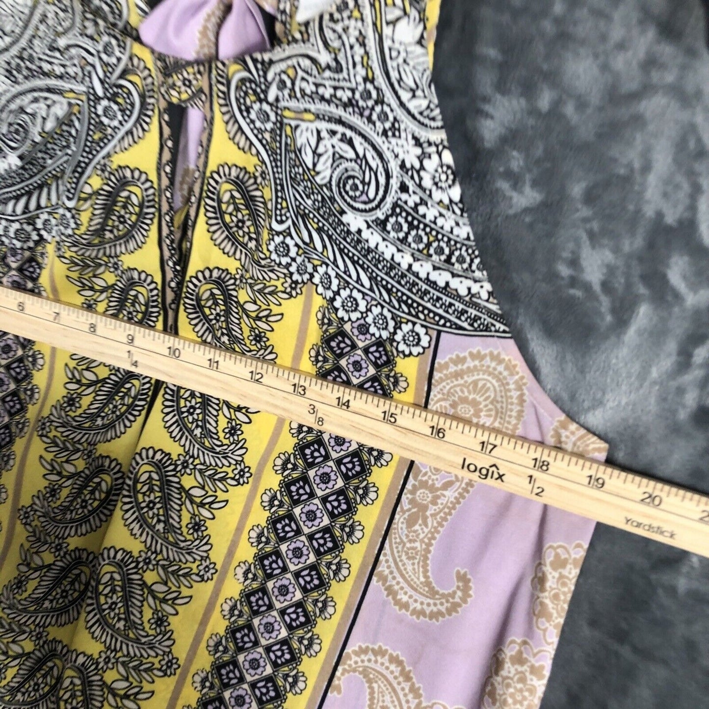 New York And Company Tops Medium Women’s Yellow And Lavender Shirt