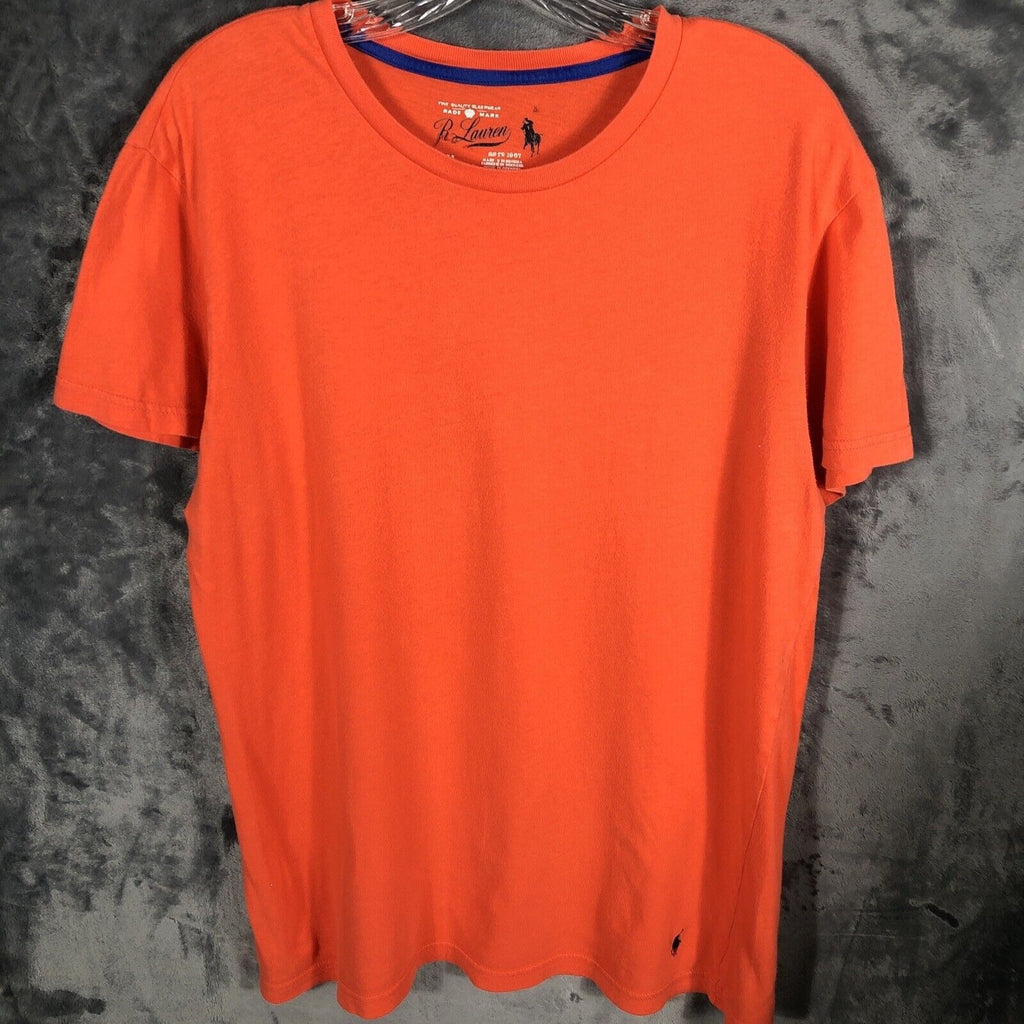 Polo Ralph Lauren Men's T-Shirt Size Medium Orange Short Sleeve Crew Neck Tee