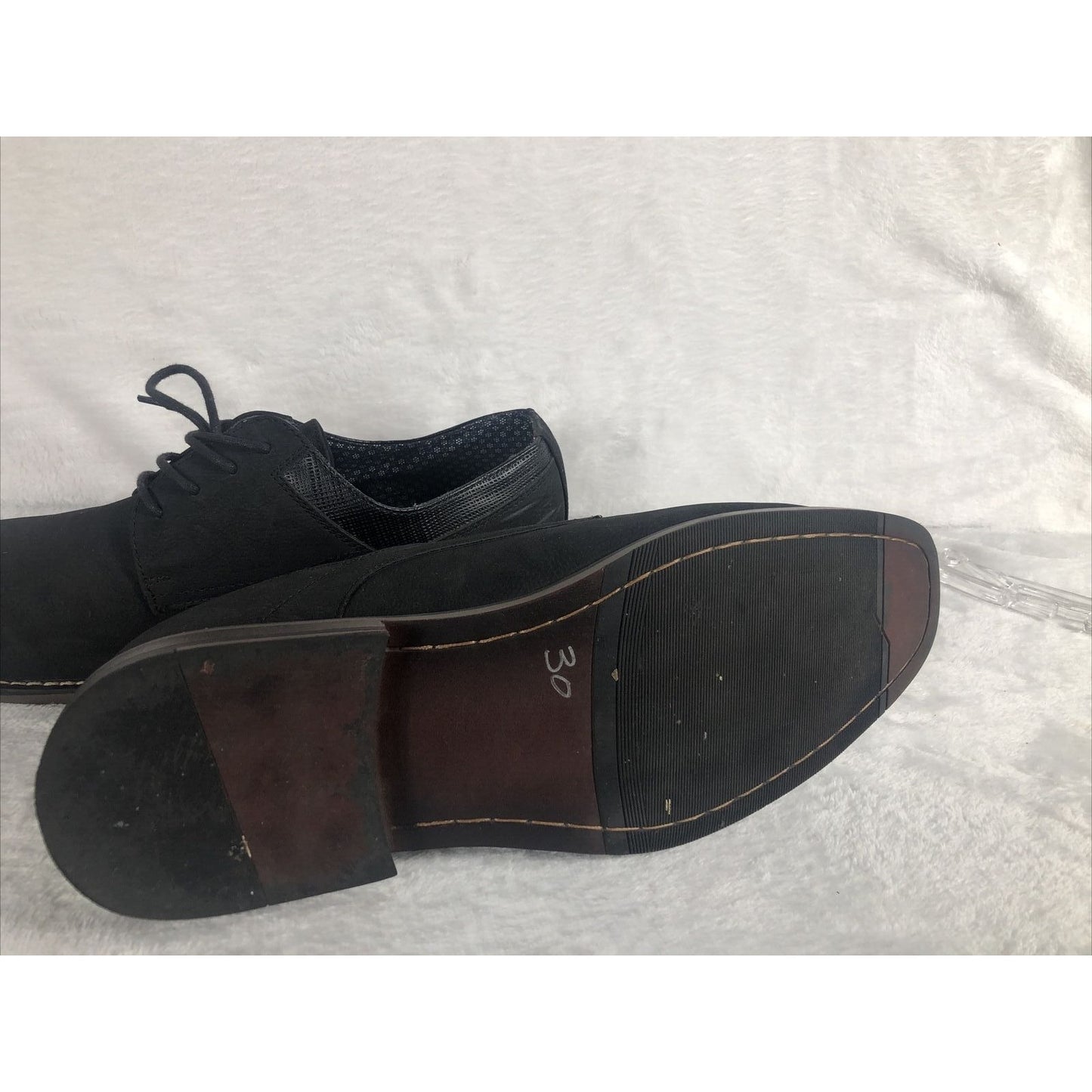 Perry Ellis Shoes Men's Portfolio Ultra Foam Black Dress Shoes Sz 13