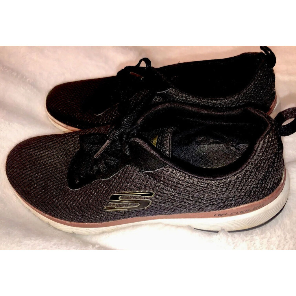 SKECHERS LITE WEIGHT WALKING RUNNING ATHLETIC SHOES MENS SIZE 9 BLACK