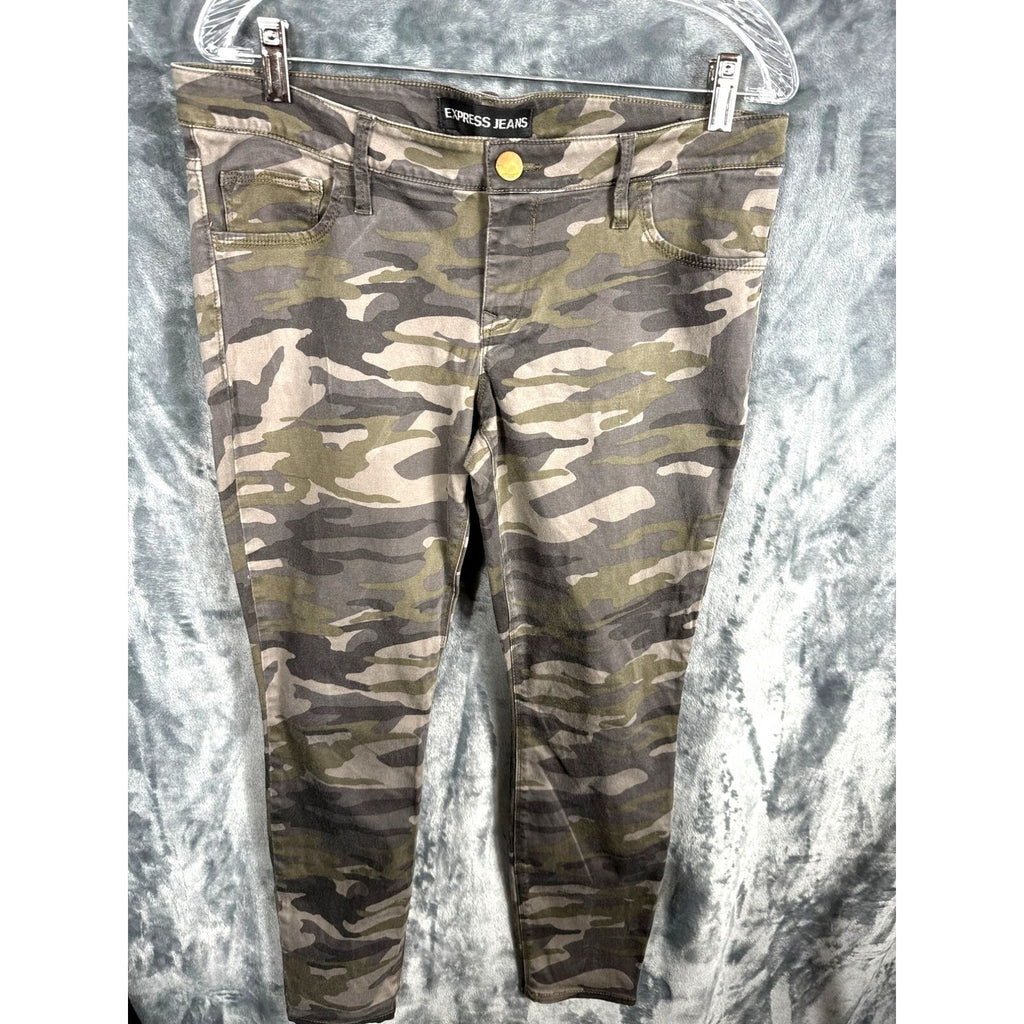 Express Jeans Ankle Legging camouflage size 12 girls