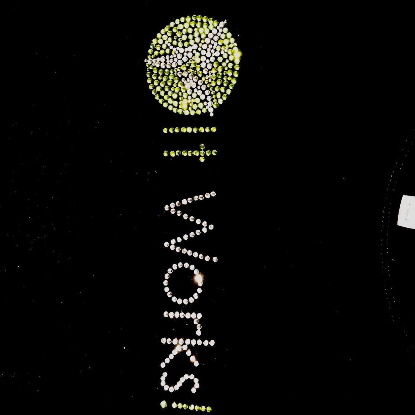 It Works Global Women’s Shirt It Works Bling Black/Green Studded T-Shirt