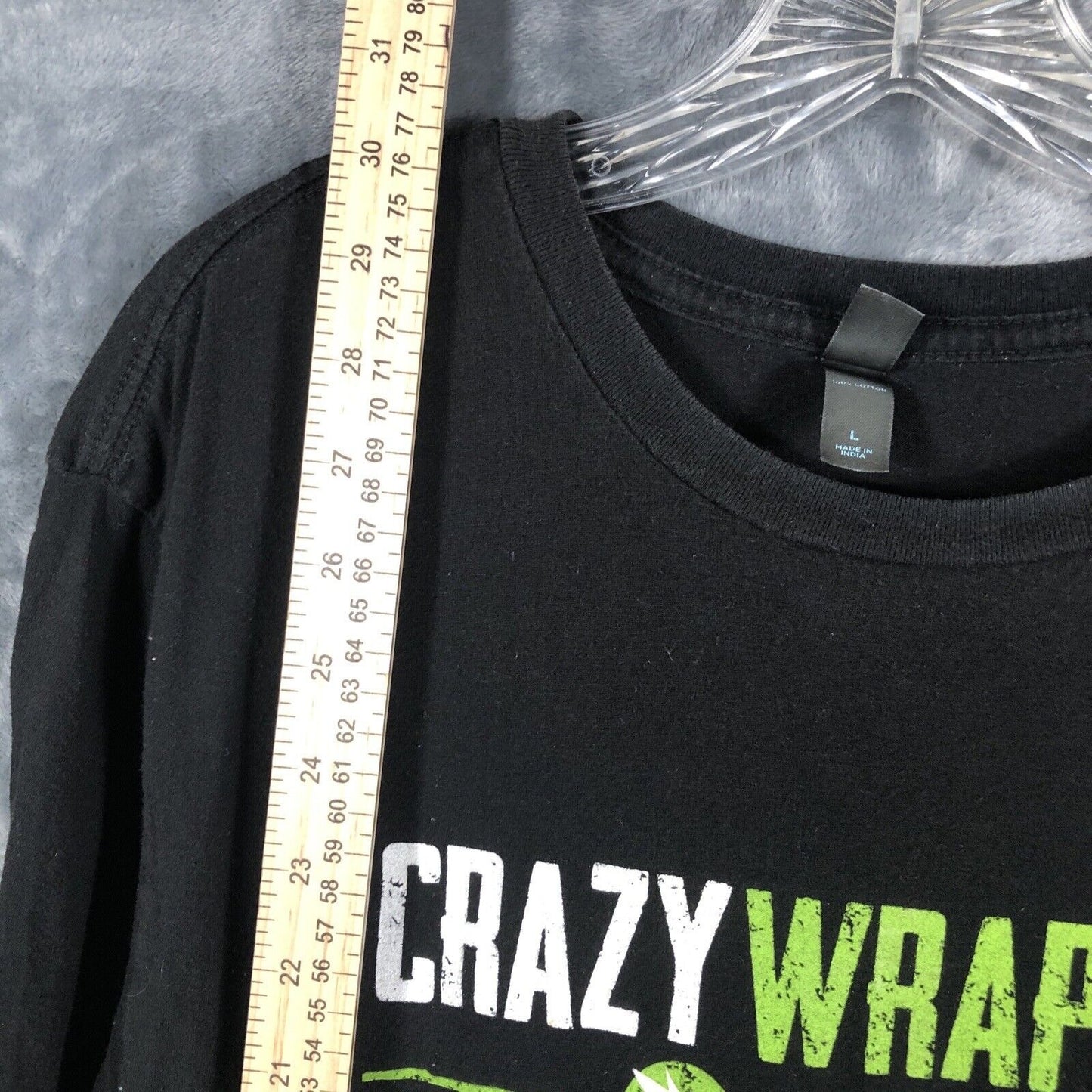 It Works Crazy Wrap Women’s T-Shirt Black Size Large It Works