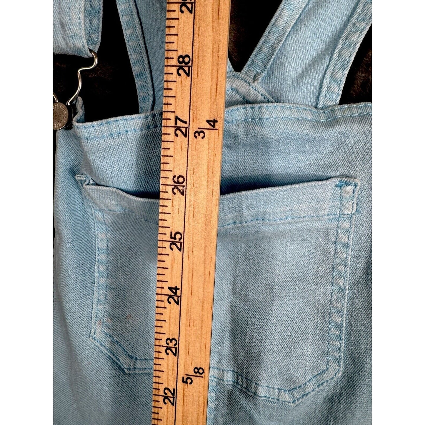 Art Class Women’s Denim Overalls 2X Large Size 18 Stretch Pastal Blue