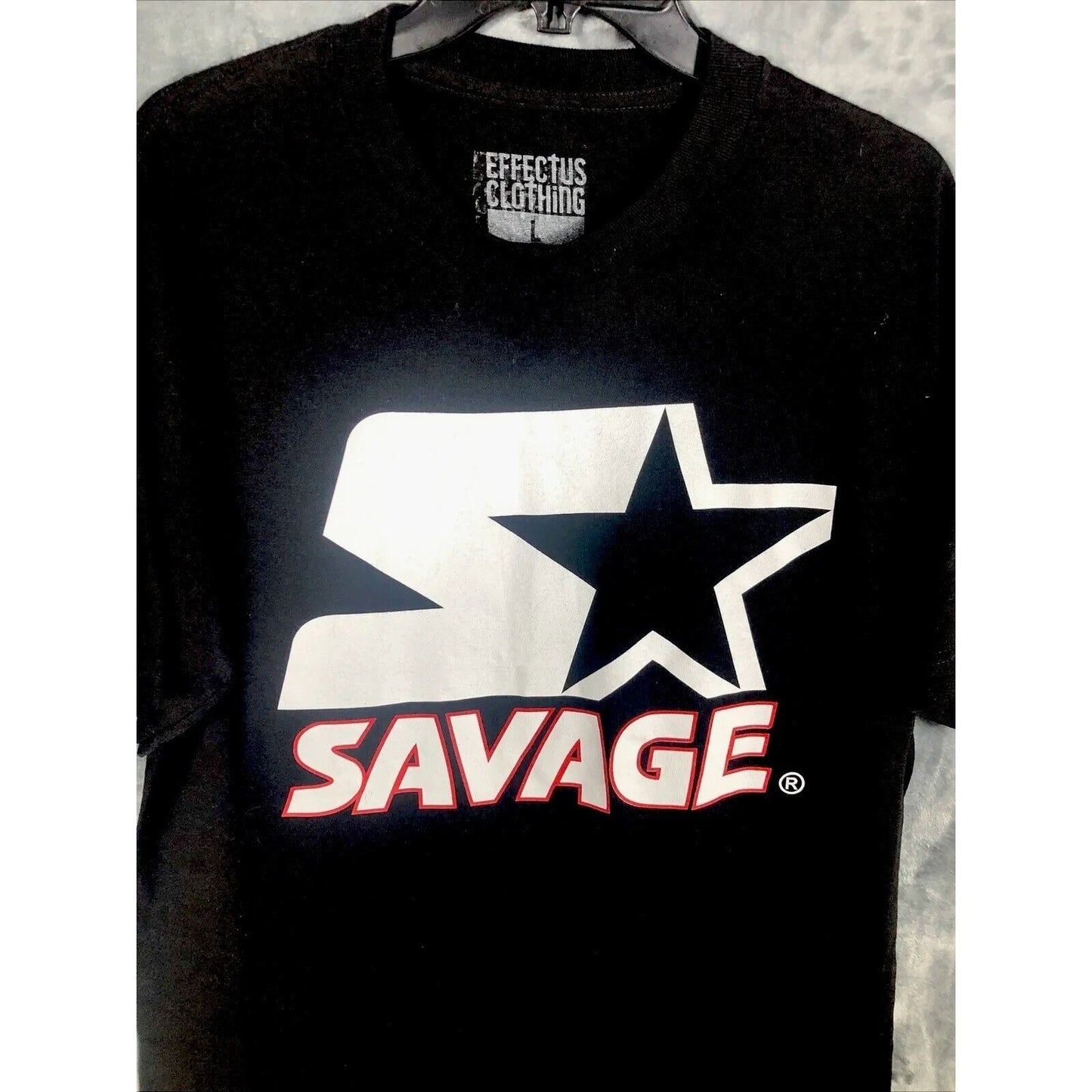 Infectious Clothing Savage Men’s T-Shirt Black Adult Size Large Shirt